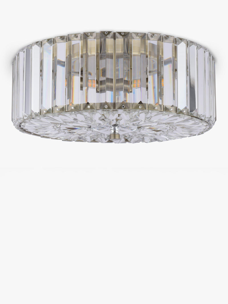 Laura Ashley Fernhurst flush ceiling light antique brass, imported from the UK