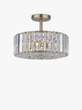Laura Ashley semi-flush ceiling light antique brass 3 bulb, imported from the UK