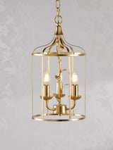 John Lewis Laura Ashley Halton 3 Arm Pendant Light, Gold- Buy online at McGrocer