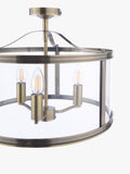 Laura Ashley semi-flush ceiling light antique brass H33x40cm (British brand)