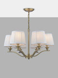Laura Ashley Hemsley 6 arm ceiling light antique brass - UK version
