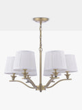 Laura Ashley Hemsley 6 arm ceiling light antique brass - UK version