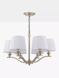 Laura Ashley Hemsley 6 arm ceiling light antique brass - UK version