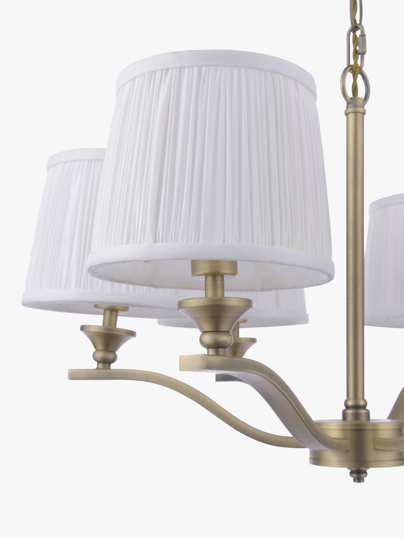 Laura Ashley Hemsley 6 arm ceiling light antique brass - UK version