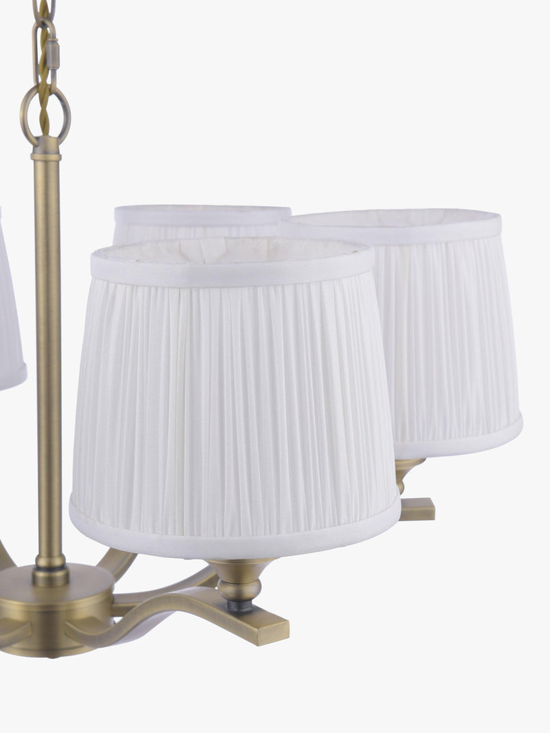 Laura Ashley Hemsley 6 arm ceiling light antique brass - UK version