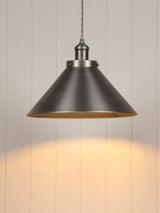 John Lewis Laura Ashley Rufus Grande Nickel Ceiling Light- Buy online at McGrocer