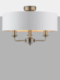 Laura Ashley semi-flush ceiling light antique brass, imported from the UK