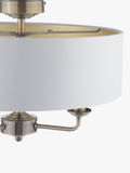 Laura Ashley semi-flush ceiling light antique brass, imported from the UK