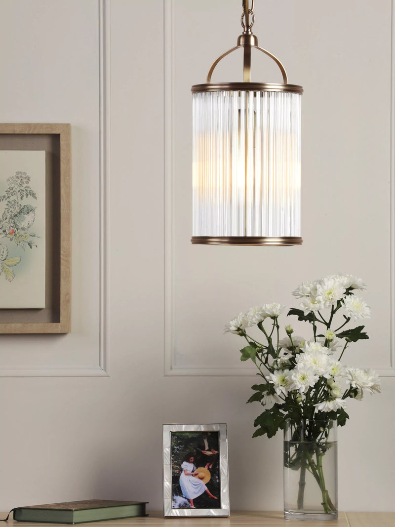 Laura Ashley Sutton pendant light antique brass (British brand)