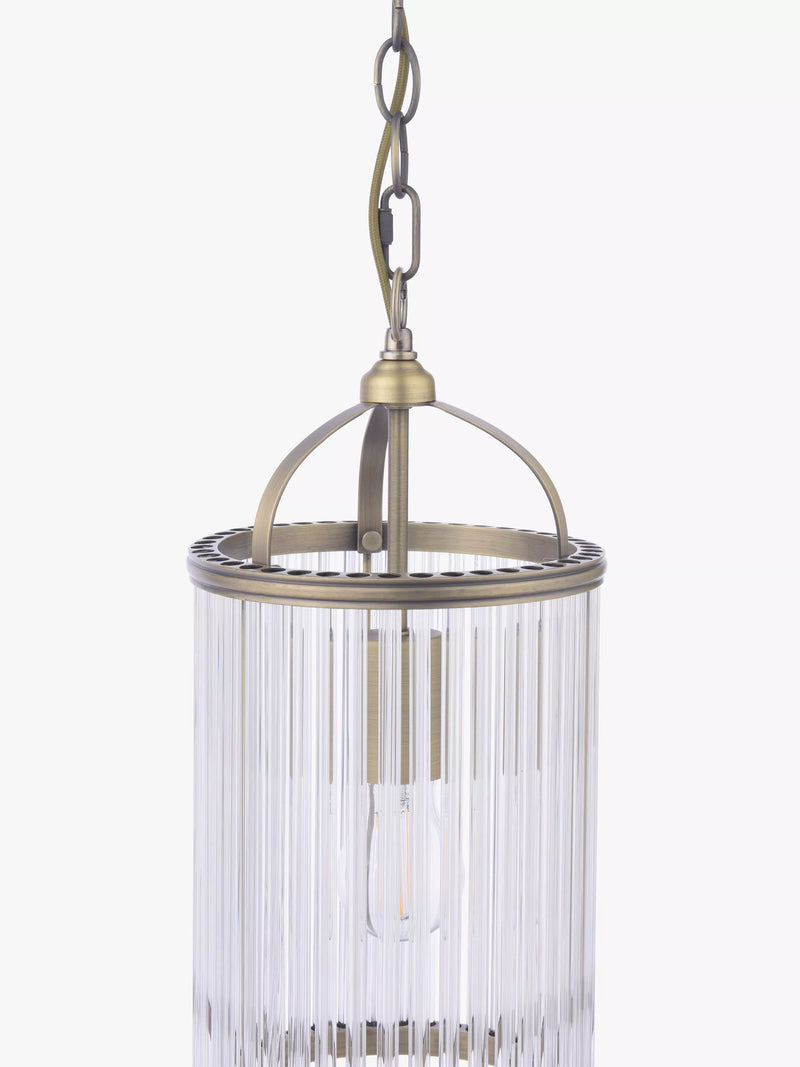 Laura Ashley Sutton pendant light antique brass (British brand)