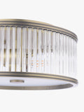 Laura Ashley flush ceiling light antique brass 35.5cm, imported from the UK