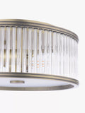 Laura Ashley flush ceiling light antique brass 35.5cm, imported from the UK