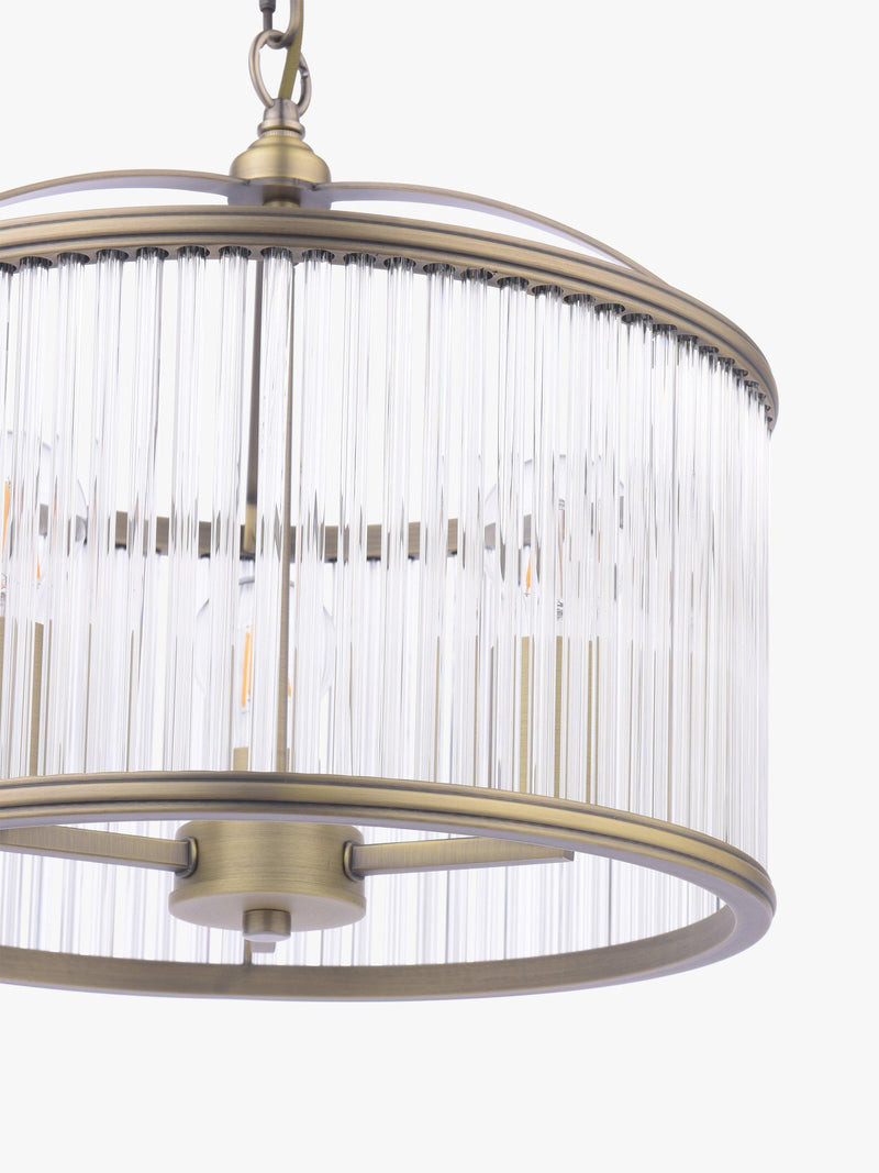 Laura Ashley pendant light antique brass 38cm (British brand)