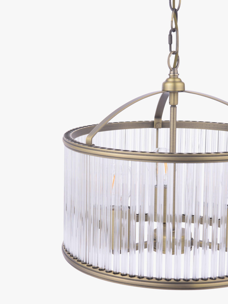 Laura Ashley pendant light antique brass 38cm (British brand)