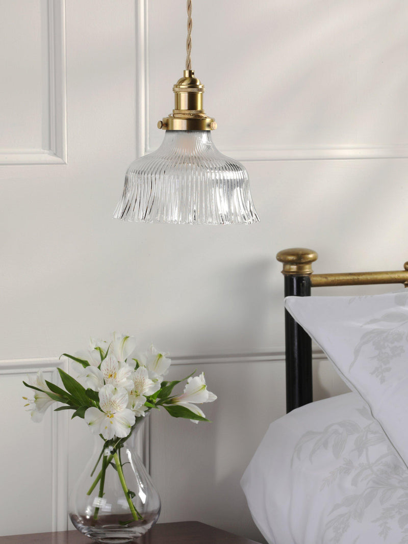 Laura Ashley ceiling light antique brass (British brand)