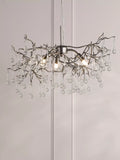 Laura Ashley Willow ceiling light in pewter with crystal drops (British brand)