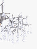 Laura Ashley Willow ceiling light in pewter with crystal drops (British brand)