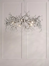 John Lewis Laura Ashley Willow Grande Ceiling Light, Pewter- Buy online at McGrocer