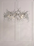 Laura Ashley Willow Grande ceiling light pewter finish, UK version