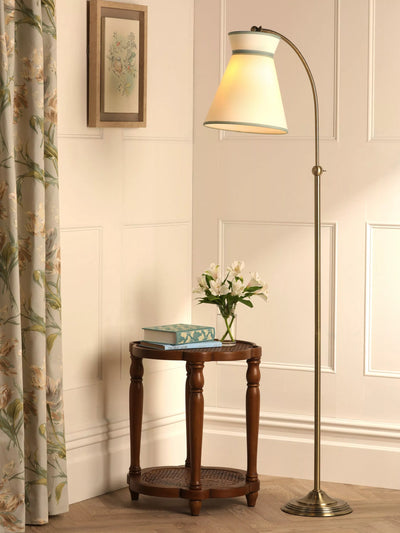 John Lewis Laura Ashley Dearham Floor Lamp, Antique Brass- Buy online at McGrocer