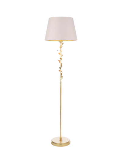 John Lewis Laura Ashley Halton Floor Lamp, Gold- Buy online at McGrocer