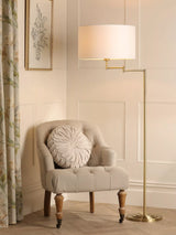 John Lewis Laura Ashley Marlowe Swing Arm Floor Lamp- Buy online at McGrocer