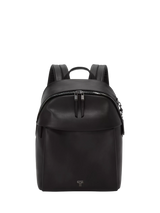 John Lewis TUMI Voyageur Holland Leather Backpack Black/Gunmetal- Buy online at McGrocer
