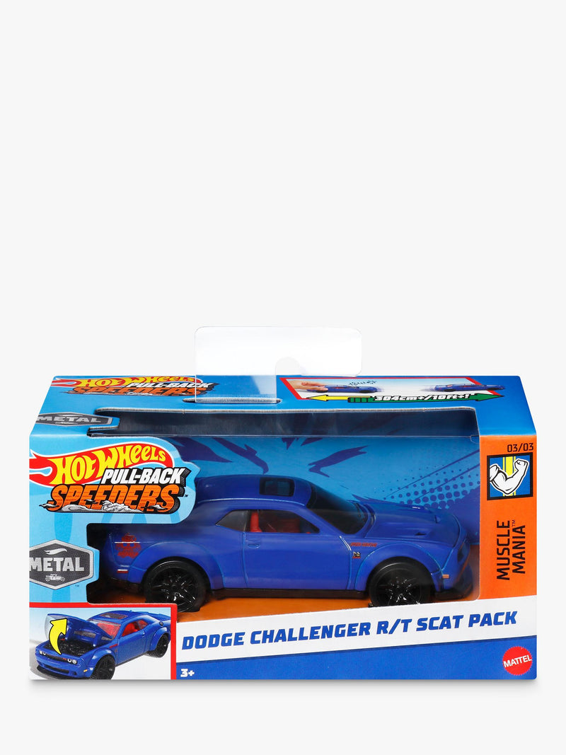 Hot Wheels Pull Back Speeder die-cast car, imported from the UK