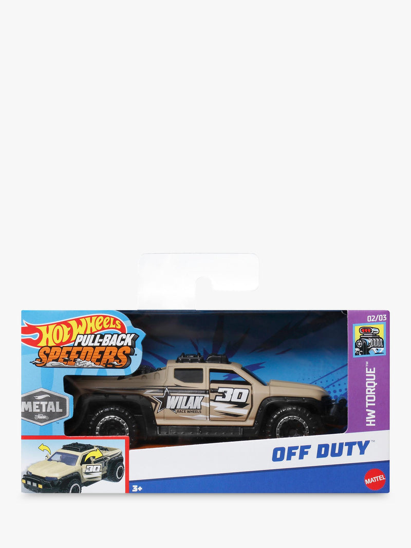 Hot Wheels Pull Back Speeder die-cast car, imported from the UK