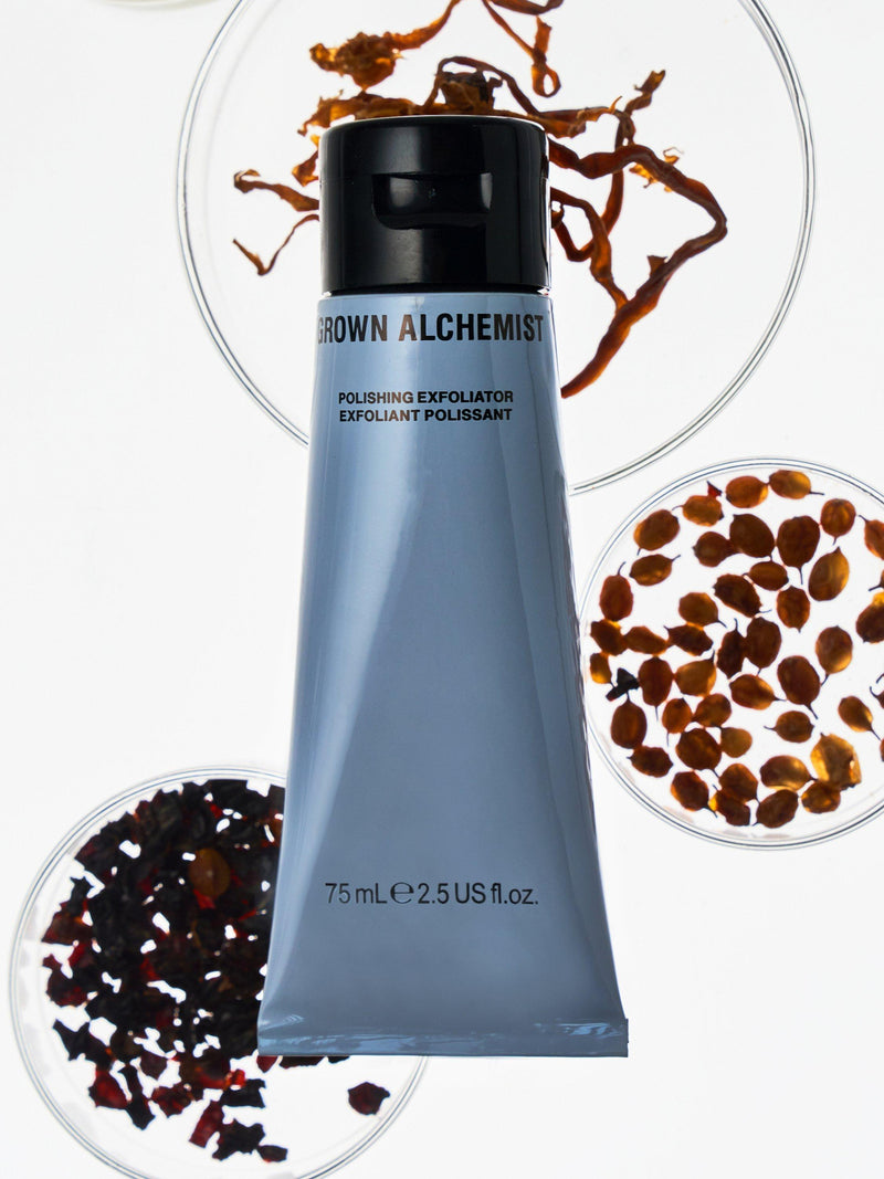 Grown Alchemist Polishing Exfoliator 75ml, imported from the UK