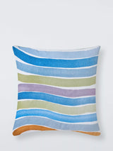 John Lewis John Lewis Pool Stripe Indoor/Outdoor Cushion, Multi, 50 x 50cm- Buy online at McGrocer