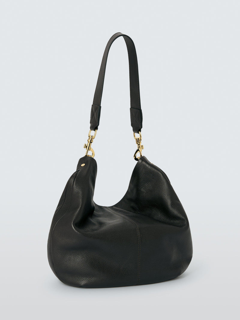 John Lewis oversized leather hobo shoulder bag, imported from the UK