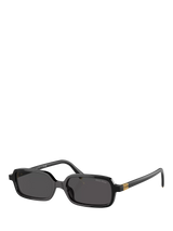 John Lewis Miu Miu 0MU11Z Rectangular Sunglasses, Black- Buy online at McGrocer