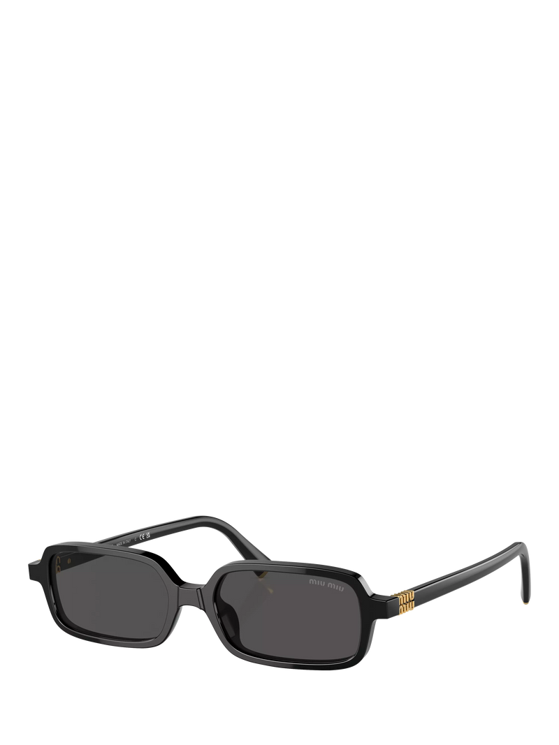 Miu Miu rectangular sunglasses black, UK version