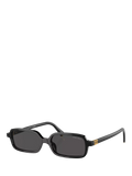 Miu Miu rectangular sunglasses black, UK version