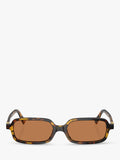 Miu Miu rectangular sunglasses brown polyamide lens (British brand)