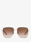 Yves Saint Laurent gold square sunglasses, UK version
