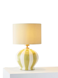 John Lewis Burano stripete keramisk bordlampe med skjerm, UK-versjon