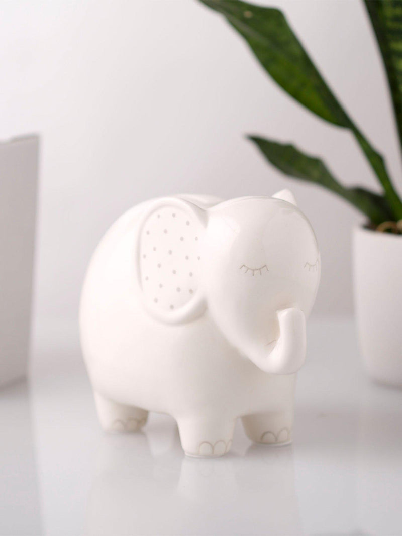 Pearhead ceramic elephant money bank UK version