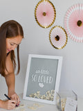Pearhead elephant frame baby shower alternative with wooden pieces (British brand)