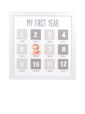 Pearhead My First Year picture frame for 12 photos, imported from the UK