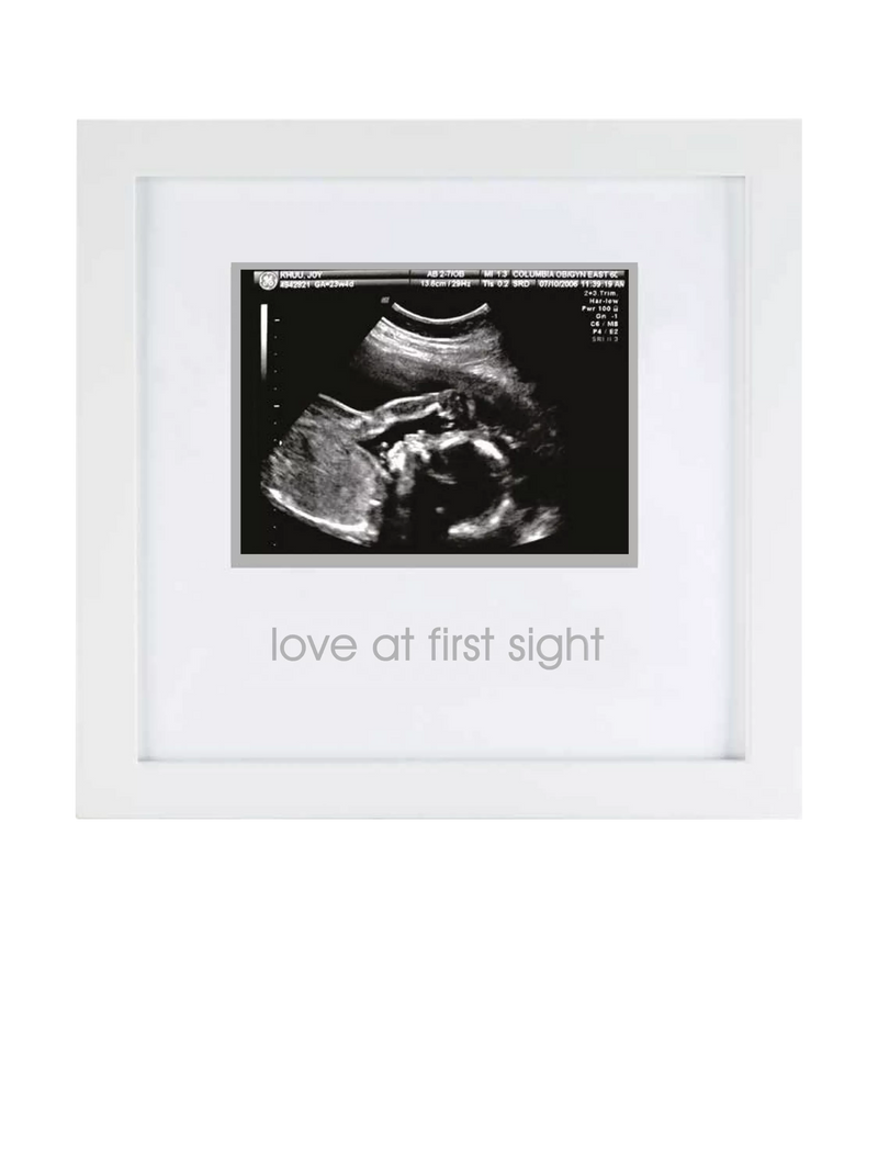 Pearhead sonogram frame wooden keepsake, UK version