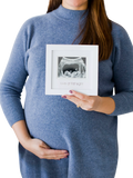 Pearhead sonogram frame wooden keepsake, UK version