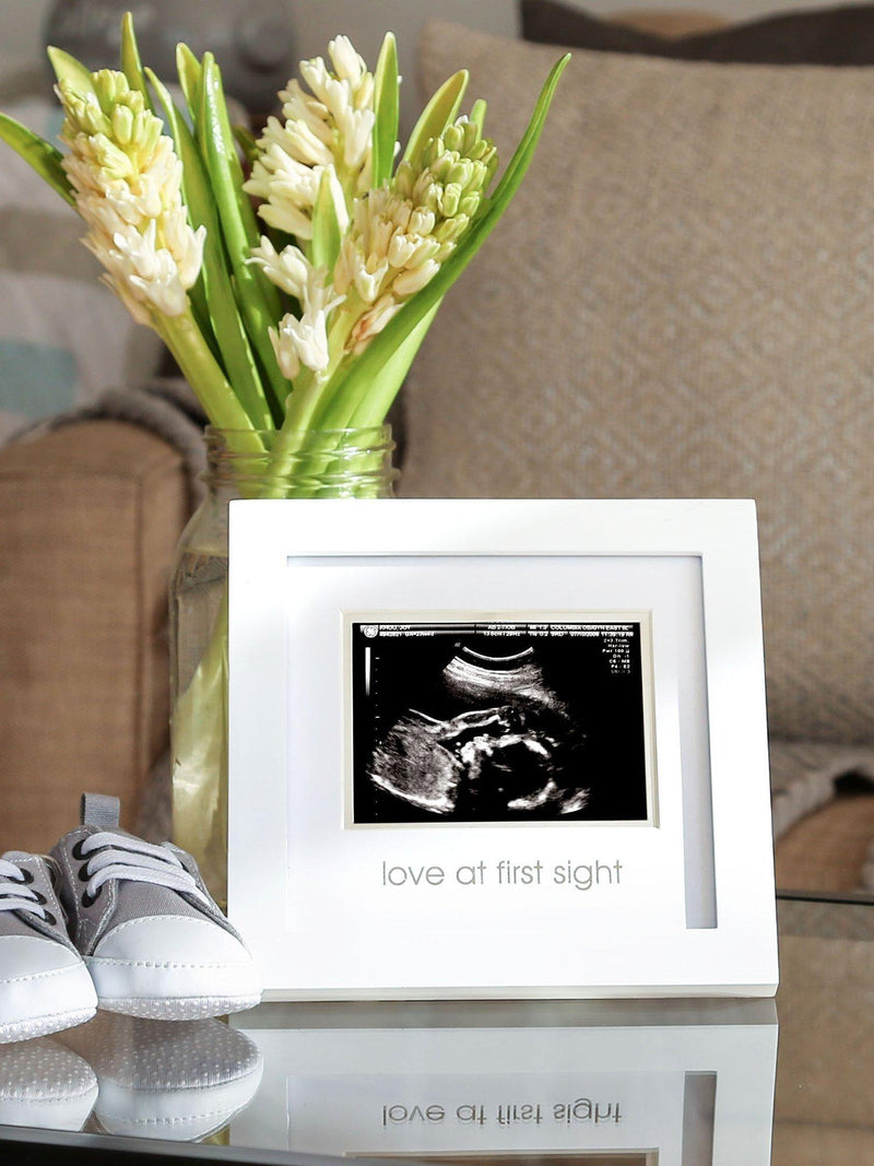 Pearhead sonogram frame wooden keepsake, UK version