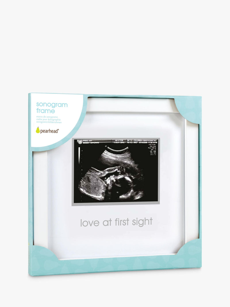 Pearhead sonogram frame wooden keepsake, UK version