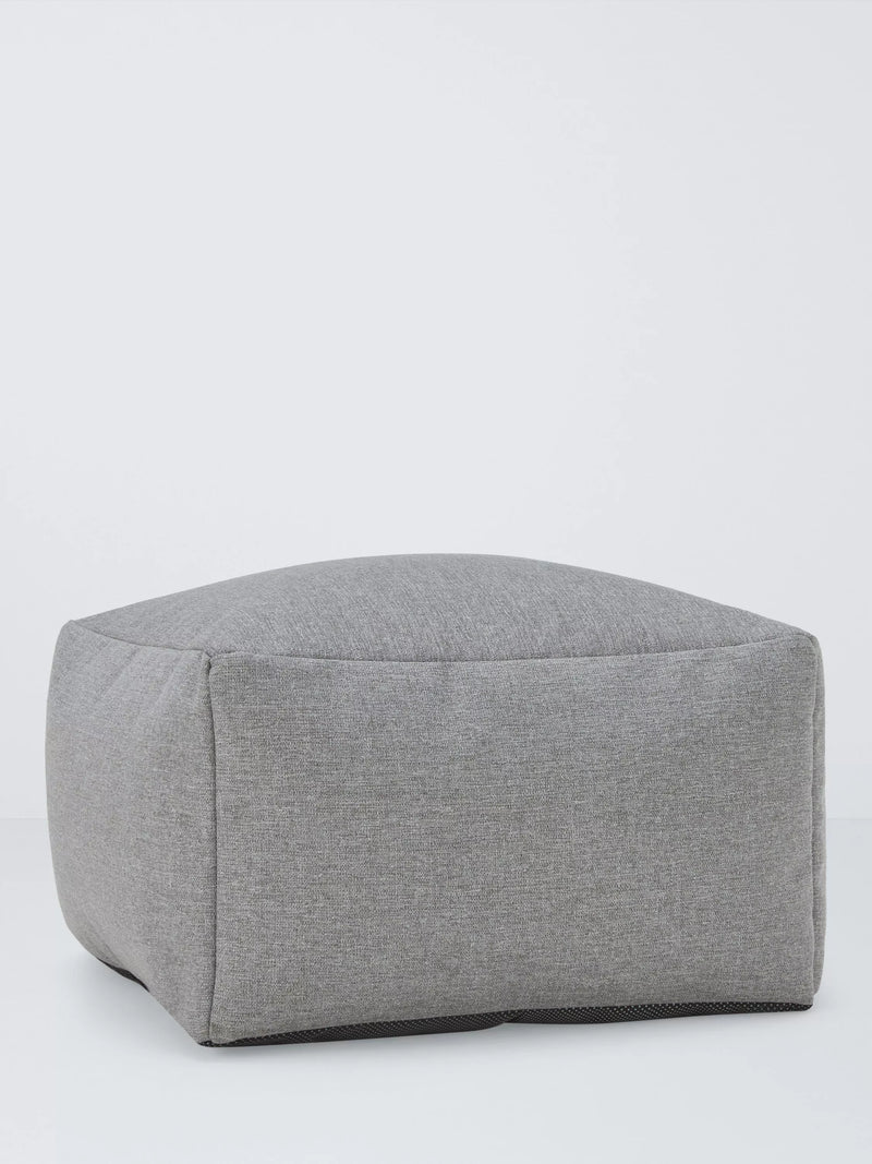 John Lewis square ottoman pouffe with Aquaclean fabric, imported from the UK