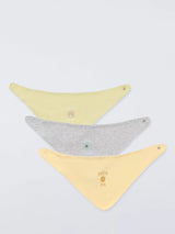 John Lewis John Lewis Baby Slogan Dribble Bib Cotton Bib Pack of 3- Buy online at McGrocer