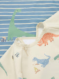John Lewis coverall weaning bibs pack of 2 dinosaur print, UK version