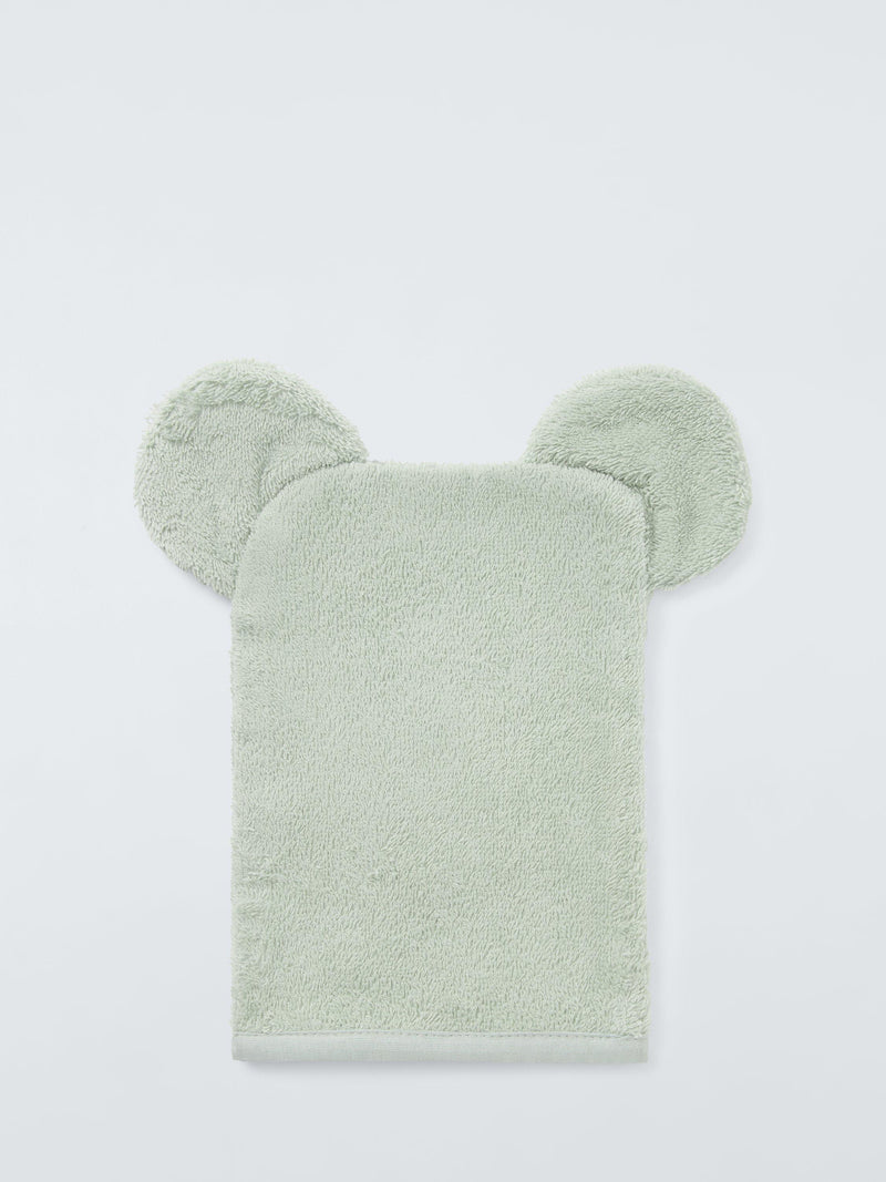 John Lewis Elephant Towelling Mitt Green 39g, UK version