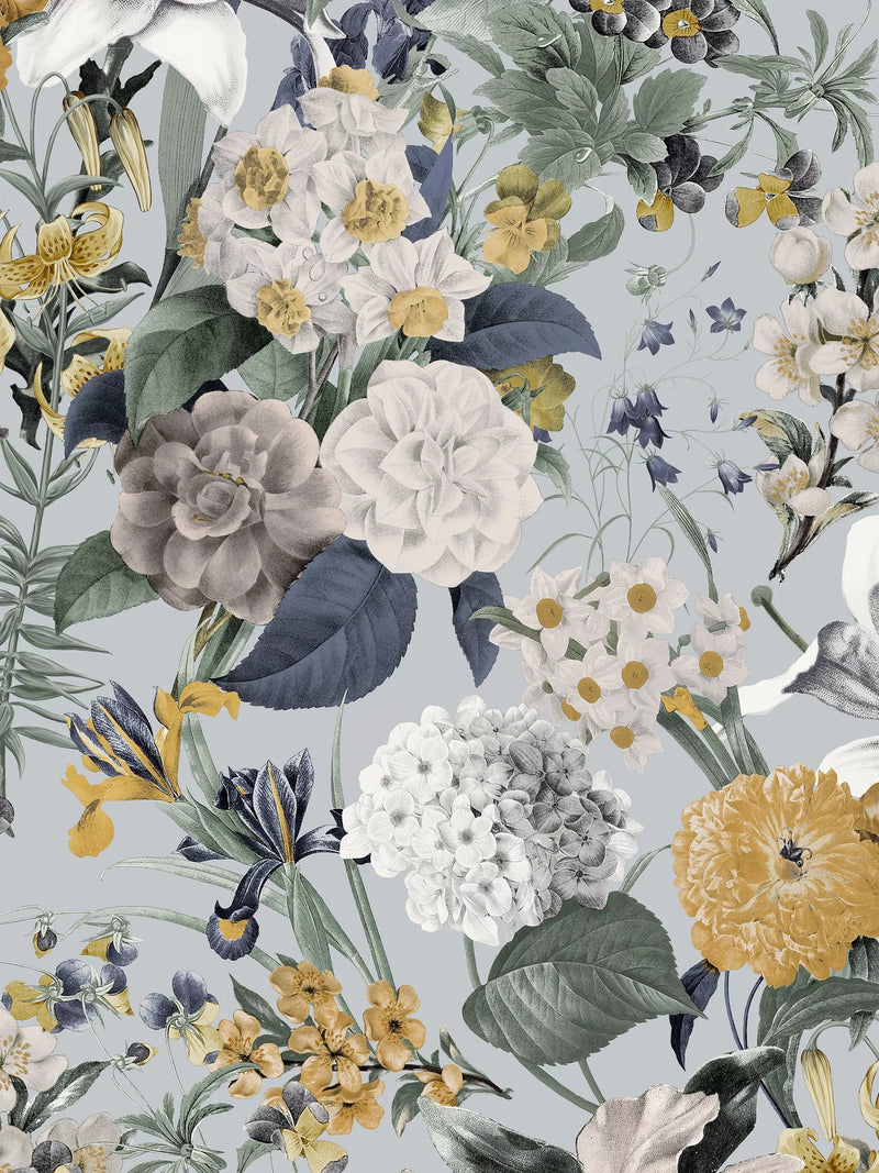 Graham & Brown Glasshouse Flora wallpaper Sky (British brand)